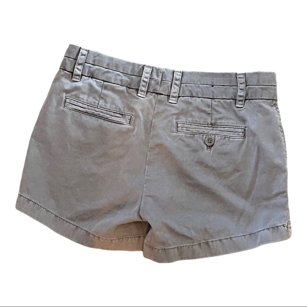 J. CREW Chino grey 4" shorts Size 0 - Picture 4 of 8